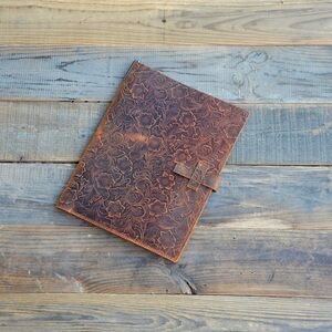 Genuine leather writing pad/folder legal folder